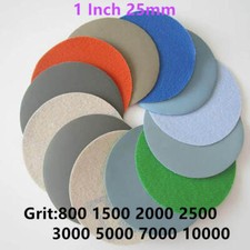 1" 25mm Wet Sanding Discs Hook&Loop Sandpaper 800-10000 Grit Sanding&Polishing