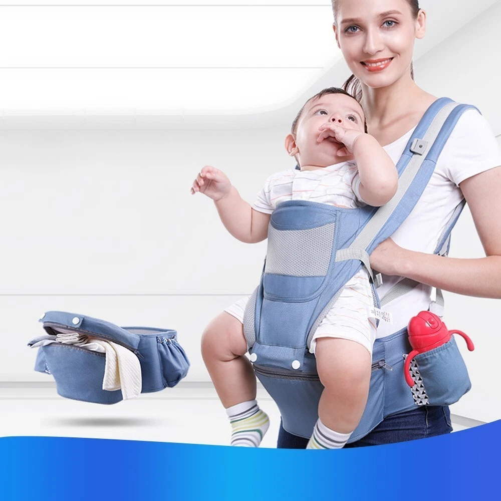 Ergonomic Baby Carrier Backpack Infant Baby Hipseat Carrier MULTIPLE USES + AGES