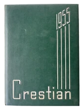 1955 Pine Crest High School Yearbook, Ft. Lauderdale Crestian No writing, rips