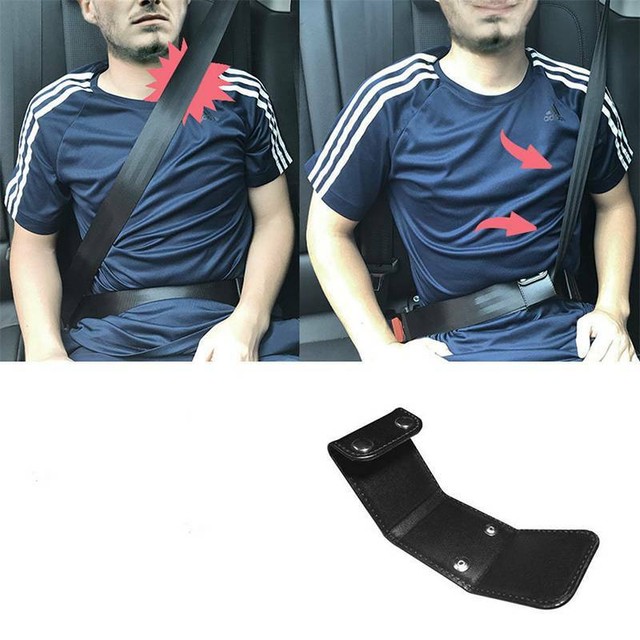 Outdoor Car Seat Belt Adjuster Shoulder Neck Strap Positioner Lock Clip