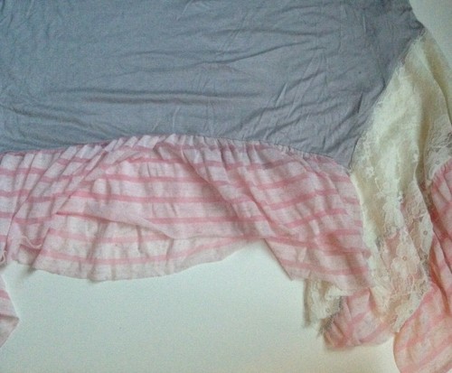 NEW! Oddi Top Women's Size Small Medium or Large Lace Hem Pink Lavender or Gray - Picture 14 of 29