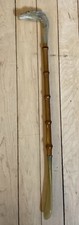 Vintage Bakelite Bamboo Equestrian Horse Head And Shoe Horn