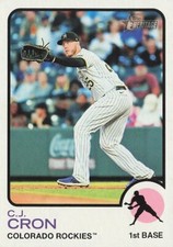 C.J. Cron Topps Heritage 2022 Baseball Card #138