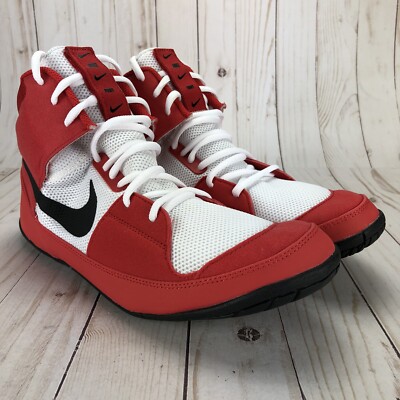 NIKE TRIAX FURY 赤×黒 Nike Fury Wrestling Shoes MMA Combat Boxing Red White Black Mens