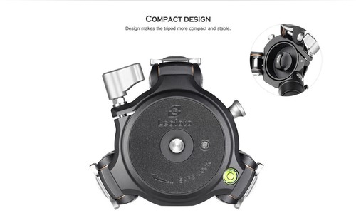 Leofoto LMP-324CL Water-Resistant Tripod with 75mm Video Bowl Blue - Picture 4 of 12