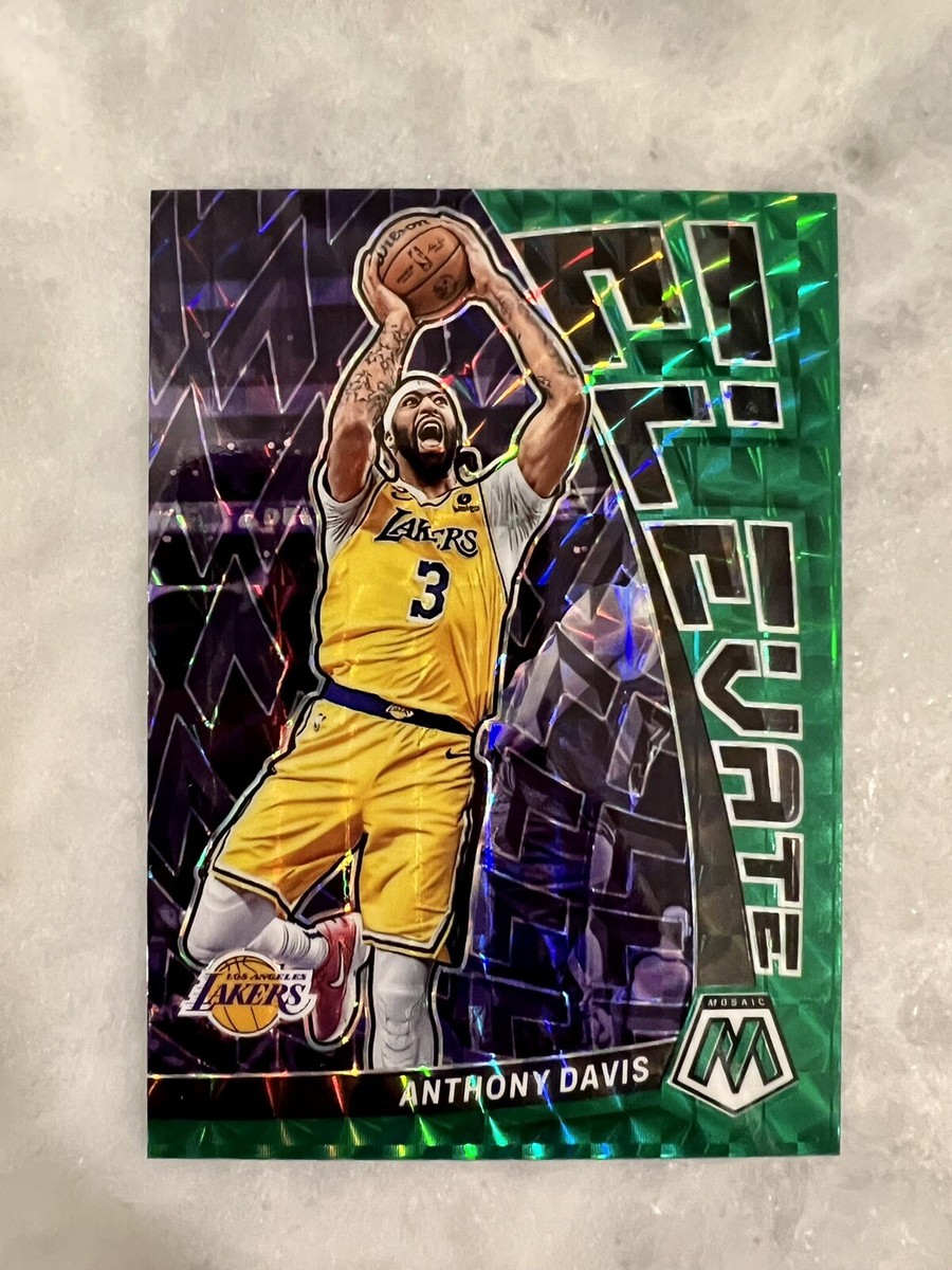 2022-23 Panini Mosaic Elevate Green Prizm Anthony Davis Los