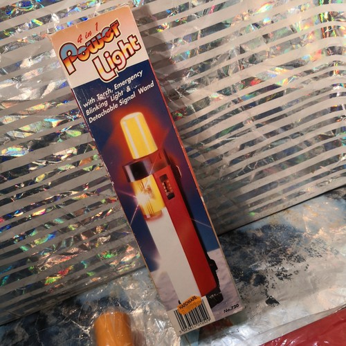 Emergency Multi Light 3 In 1 Torch Orange Blinker White Tube Signal Camping Safe - Picture 3 of 12
