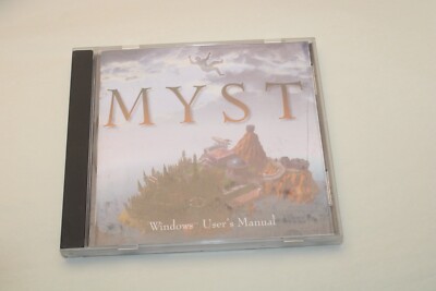 MYST PC Windows Computer CD Rom Award Winning Game with Windows User s Manual 