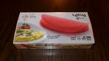 Lekue Microwave Omelet Cooker Red Silicone - Brand New