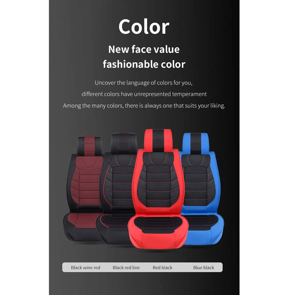 For Mitsubishi Magna 1985-2005 Car Seat Covers 2Pcs/5Pcs Front Rear Full Set PU - image 2 of 4