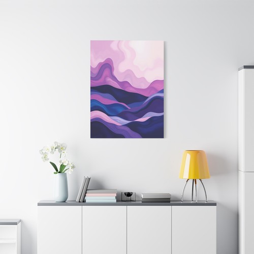 Abstract Minimalist landscape rolling hills print Matte Canvas, Stretched, 1.25" - Picture 20 of 25