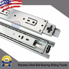 10" - 24" Heavy Duty 3-Section Ball Bearing Sliding Rail 150 lbs LOT