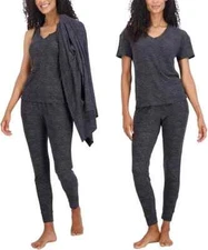 Live 2 Lounge Ladies' 4-piece Essentials Lounge Set Heather Charcoal XS