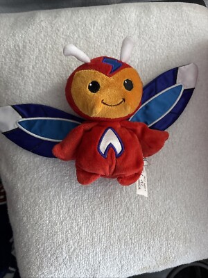 Ganz Webkinz Red Blue Super Hero Bug Stuffed Animal Plush Toy NO CODE