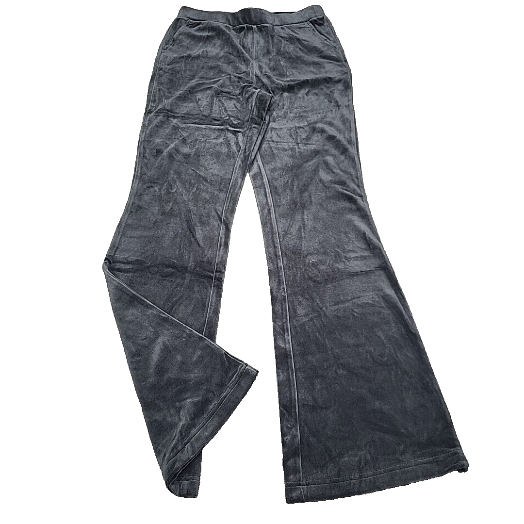 Studio Park Dressy Velveteen Flare Pull On Pants w Pockets Tall Size 4T  Black