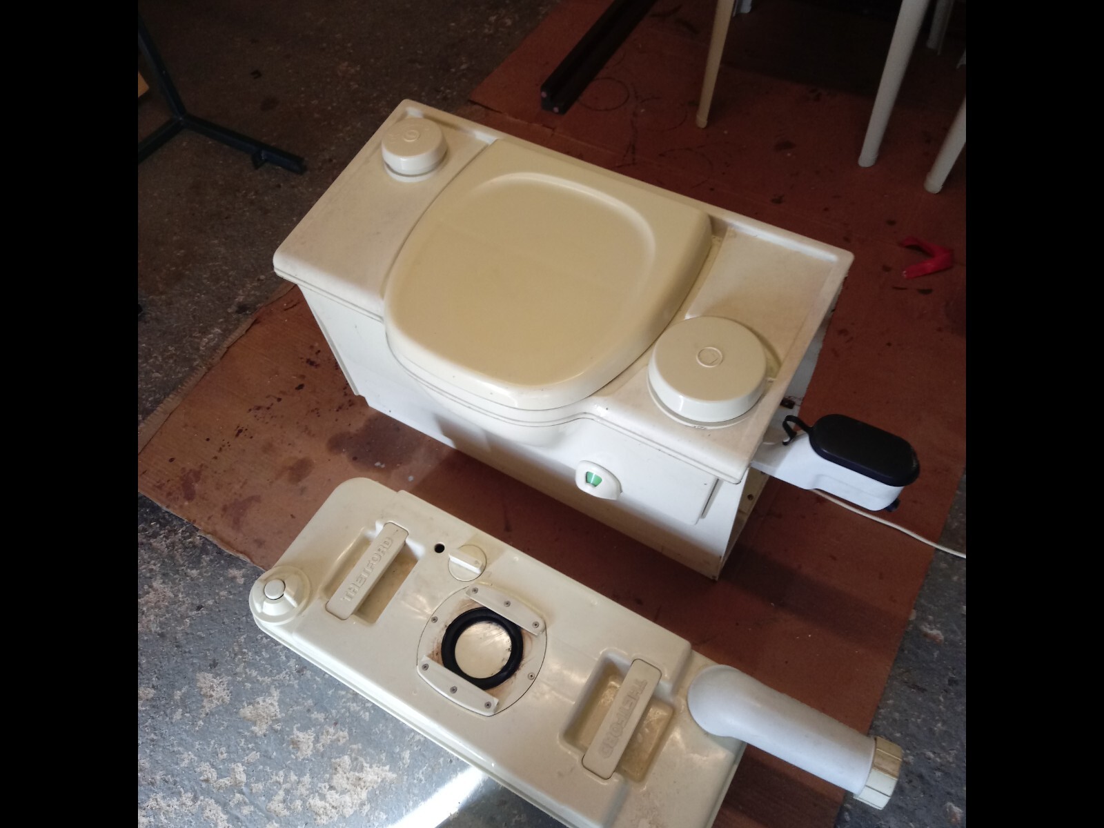 Thetford Cassette Toilet (12V Flush not Working) / Caravan / Campervan eBay