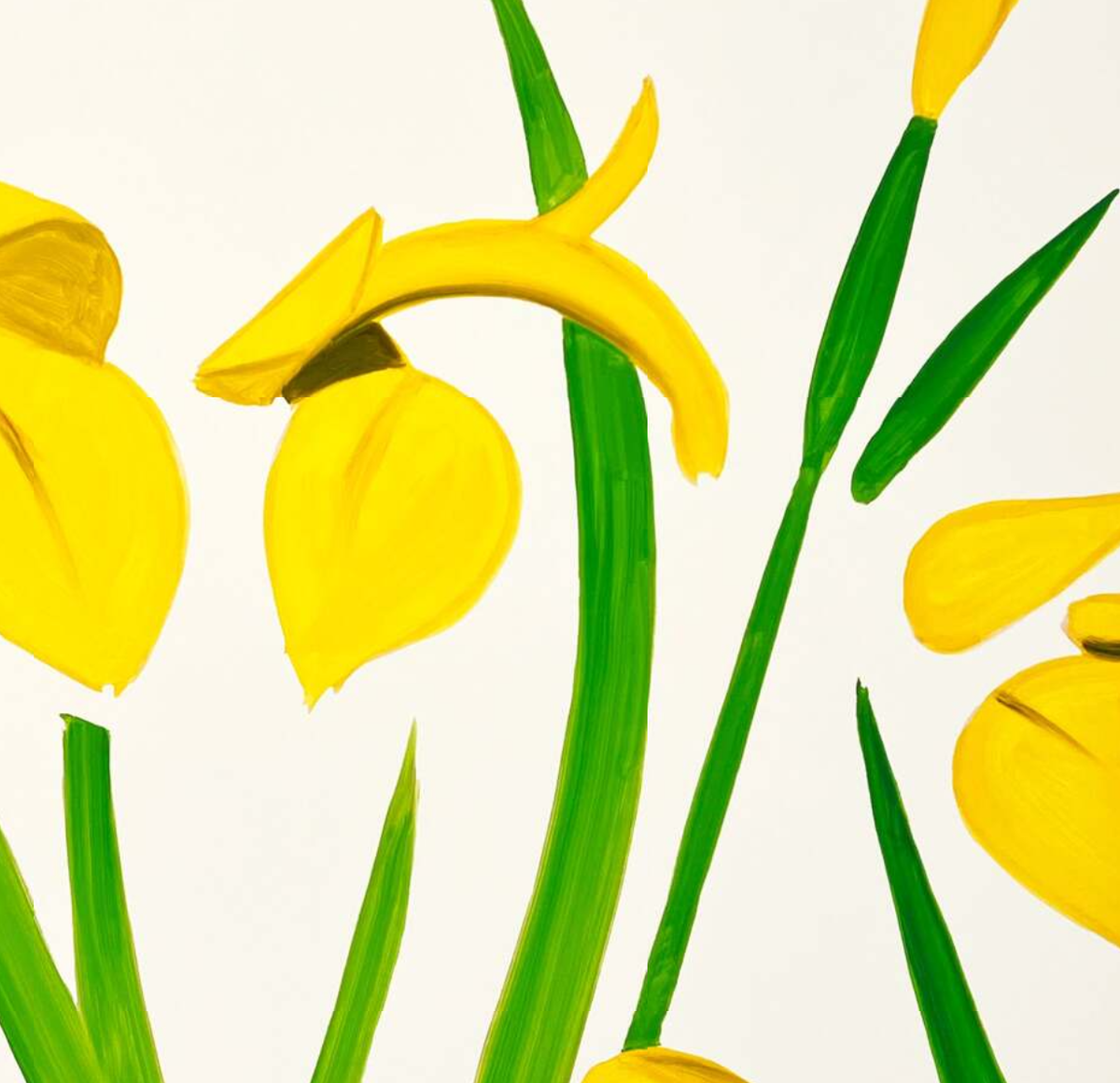 ALEX KATZ 'Yellow Flags', 2023 SIGNED Archival Pigment Ink Print