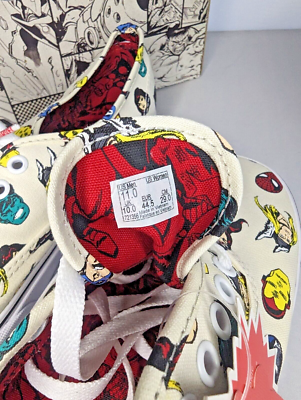 Vans x Marvel Avengers Heads Comic Print Authentic Shoes Size 11