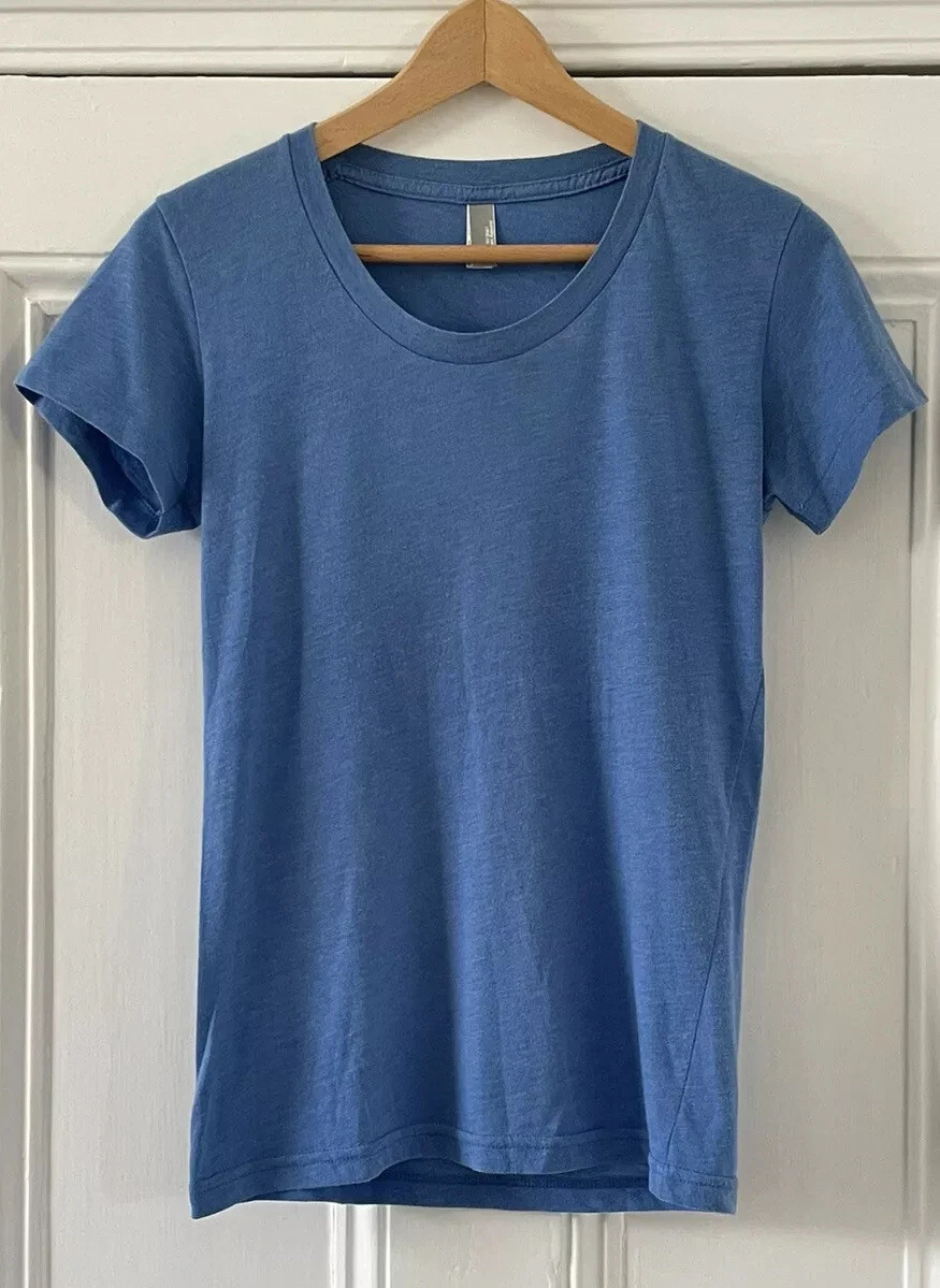 Blouse Fille American Apparel Taille 8, Bleue Et Blanche, Très Bon état