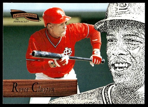 1996 Pinnacle Aficionado Royce Clayton #139 card