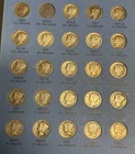 Better 1916-1945 S w/ 1921 P D 1931 P D S Mercury Silver Dimes Set in Album