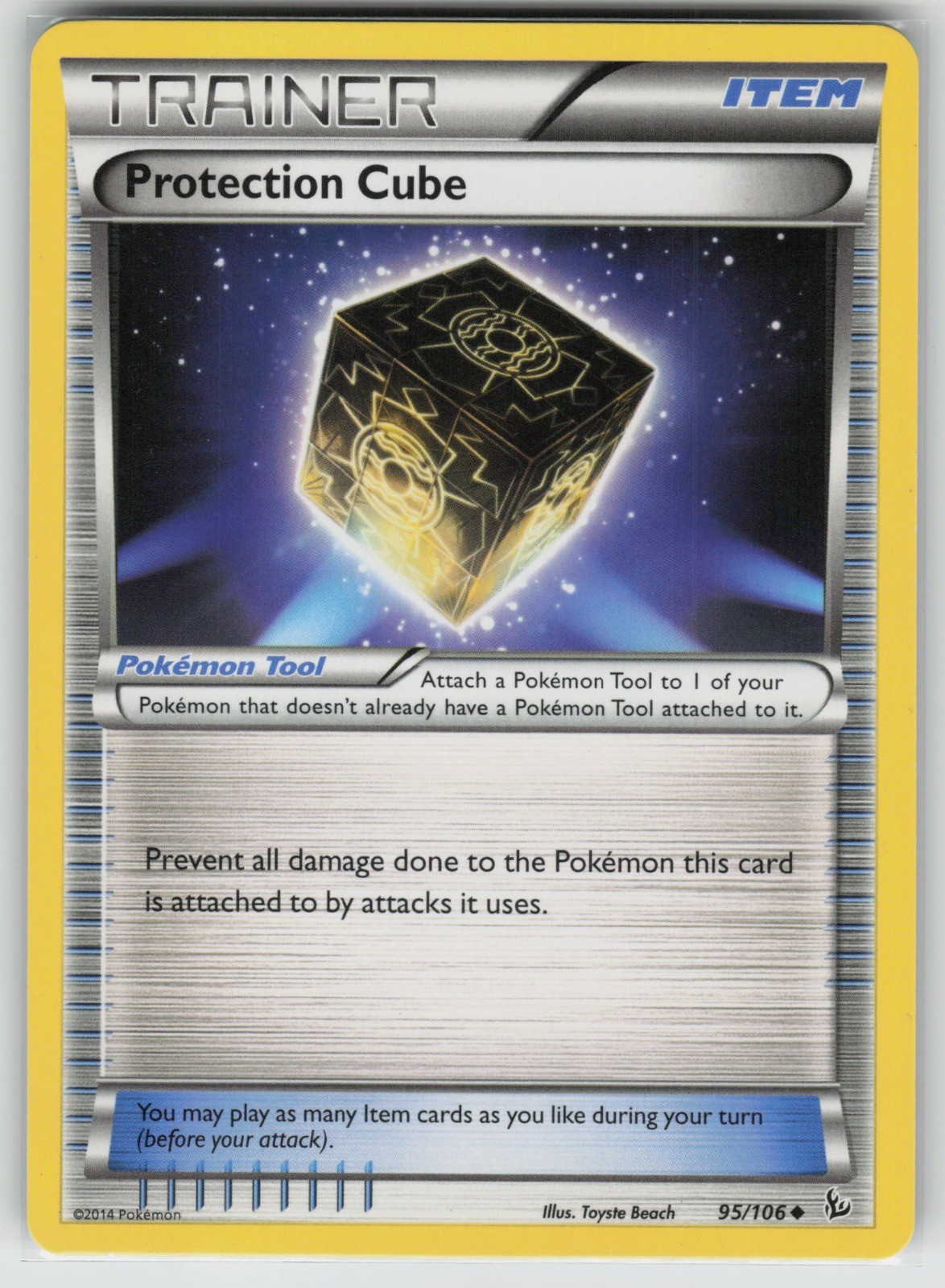 Protection Cube Uncommon XY - Flashfire 95/106 NM