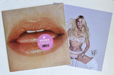 KESHA * .  (PERIOD) * LIMITED EXCLUSIVE CUM FOR ME CLEAR VINYL w/ SIGNED PRINT