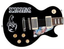 Scorpions Autographed Custom Graphics Guitar ACOA JSA