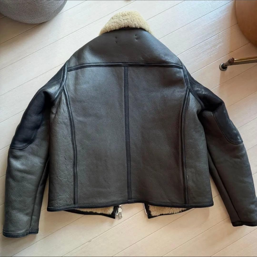 Used Our Legacy Leather Jacket Riders Jacket Outer Mens Size 48 Very Rare image 9