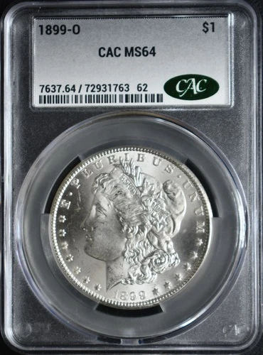 1899O Morgan Dollar CAC MS64