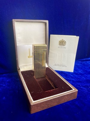 Dunhill Lighter Vintage Rollagas Super Mint Condition Works 1 Year Warranty Box