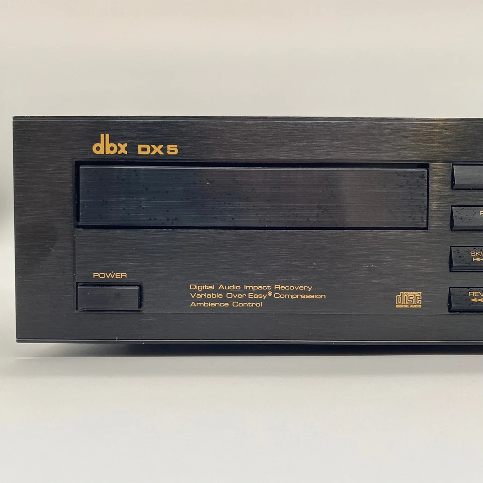 dbx DX5 Audiophile CD Player w/ DAIR Ambience Control 1988 Works No Remote - Image 4 of 4