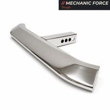28 Long 2 Receiver Trailer Tow Hitch Step Bar Chrome Slant Guard Universal