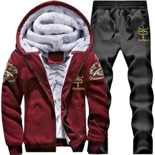 New Men's Thick Winter Tracksuit For 2025, Zip-Up Tracksuit With Hood