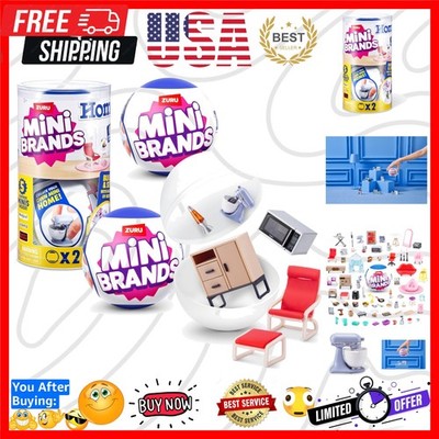 Mini Brands Home capsule 2 Pack by , Surprise Home with Collectible , Blind P...