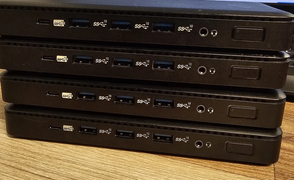  lote de 4 Kensington SD4839P USB-C Triple Video Driverless Dock Foto 3 de 4