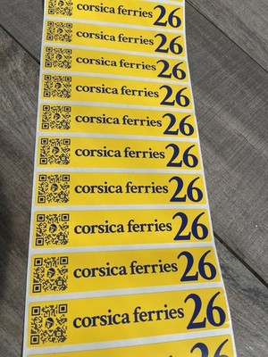 Corsica Ferries 2026 NEU Aufkleber Frankreich Fähre Korsika Sardinien Sticker