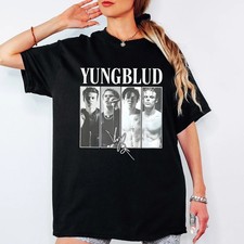 YUNGBLUD /Idols Signature Portrait Graphic T-Shirt /Black /Small /New.