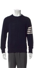 Thom Browne  Donegal Intarsia 4 Bar Stripe Sweater  Wool/Mohair - Size 4 Large 