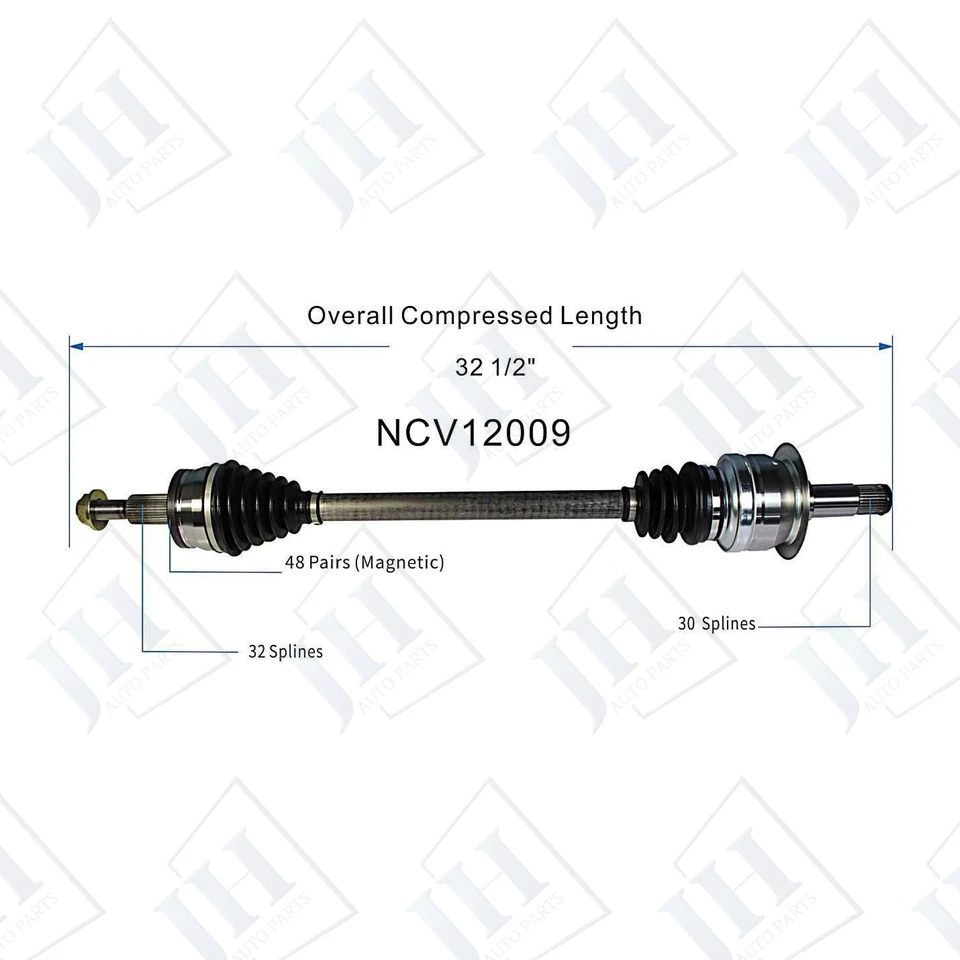 OE Rear Right CV Axle Shaft for 2011-14 Dodge Challenger Charger Chrysler 300 Foto 2 de 4