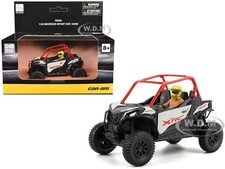 CAN-AM MAVERICK SPORT XRC 1000R RED & GRAY W/DRIVER 1/32 BY BRP MODELS 60026