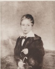 Antica stampa del 1910 (1900 xx sec) - William Hogarth, Ritratto di un ragazzino