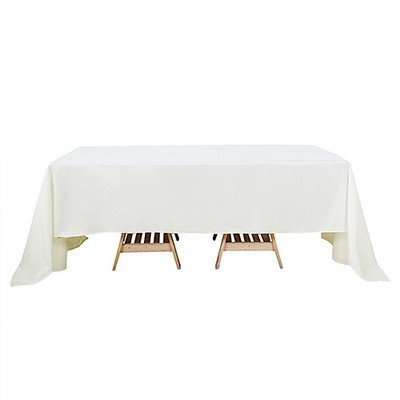 IVORY 60x126 RECTANGLE POLYESTER TABLECLOTH Wedding Party Catering Kitchen