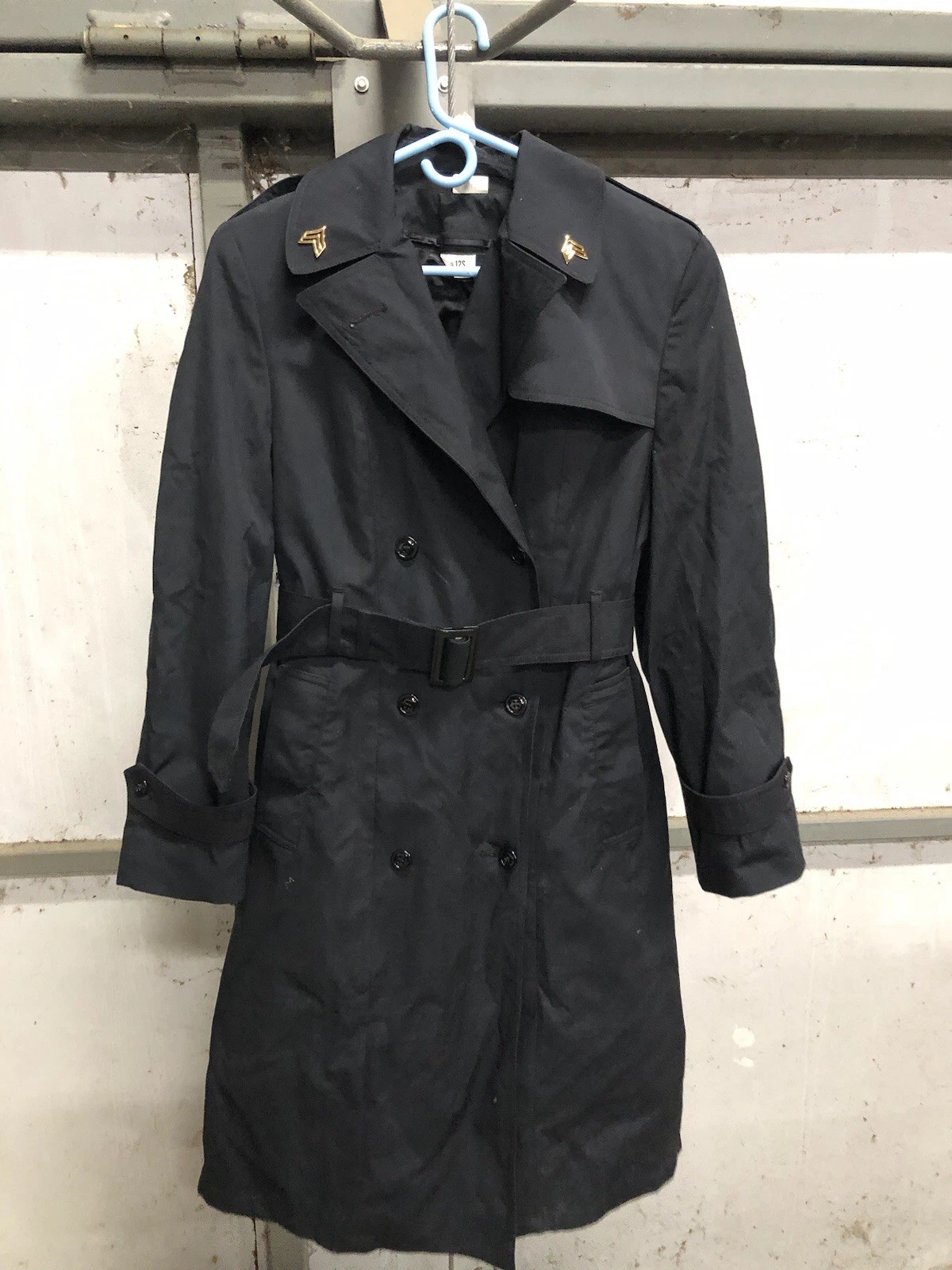(O) DLA Garrison Collection womens Army Trench Coat Sz 12s Military Jacket Lined