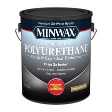 Minwax 710320000 Semi Gloss Low Odor Water Based Polyurethane 1 gal. Pack of 2 