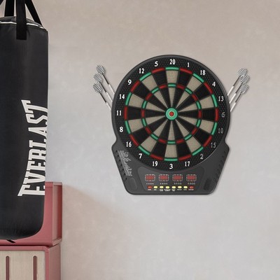 Modern Schwarz Elektronische Dartscheibe Innovative Dartscheibe mit 6 Darts
