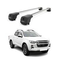 DachträGer GrundträGer FüR Isuzu D-Max III 2019-2026 Aluminium 75Kg Grau 2Tlg