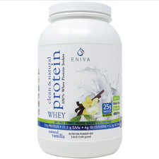 Eniva Clean & Natural 100% Protein Isolate Powder Grass Fed 38 Servings (2.5 lb) 16.00 per gallon