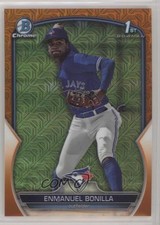 2023 Bowman Chrome Mega Box Orange Mojo Refractor 15/25 Enmanuel Bonilla 0o48