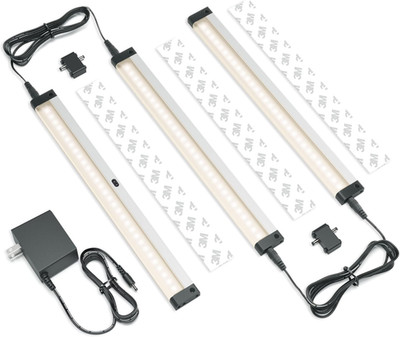 Eshine Hand Wave Activated under Cabinet LED Lighting Kit, Dimmable, 3-Pack 12 i
